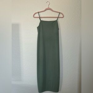 Elegant Green Slip Dress